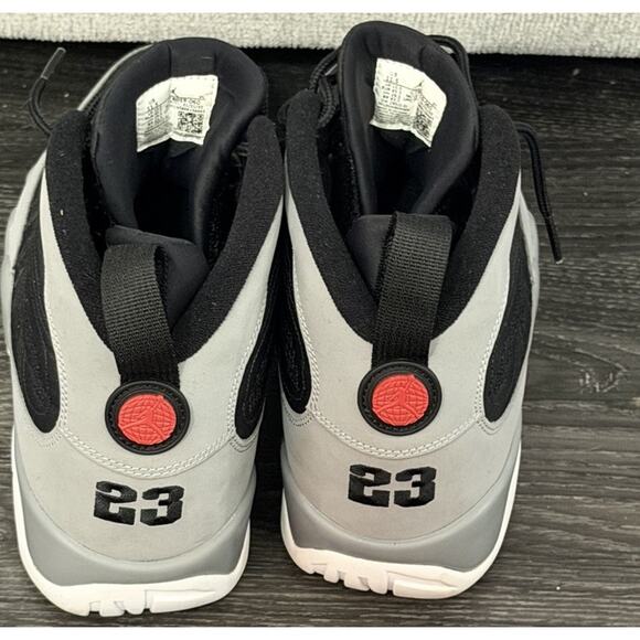 Air Jordan 9 Retro Charcoal Black Grey Red Men’s Size 11.5 Excellent No Box - Picture 5 of 9